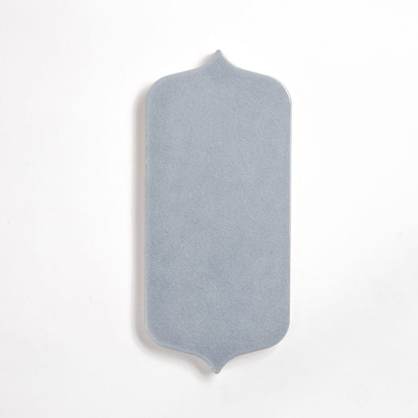 Azure Crackled Tear Field Ceramic Tiles 3 5/8x8