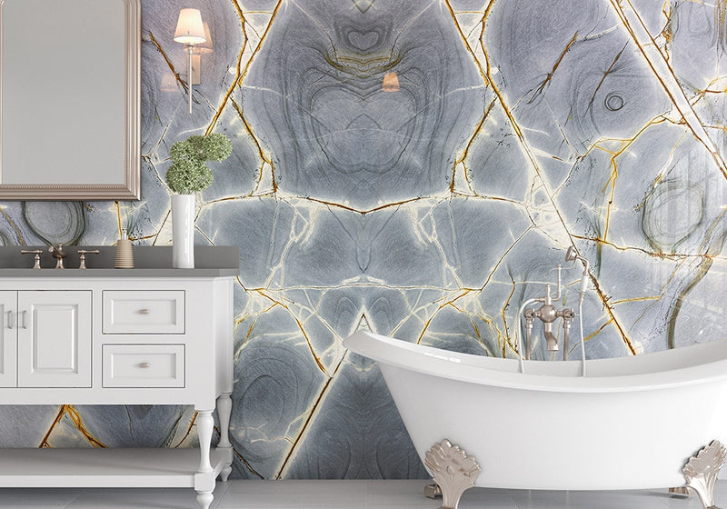 Azure Polished Granite Slab Random room scene