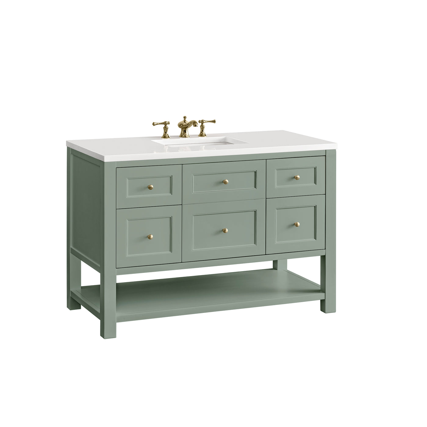 James Martin Breckenridge 48" Single Bathroom Vanity, Smokey Celadon, view 26