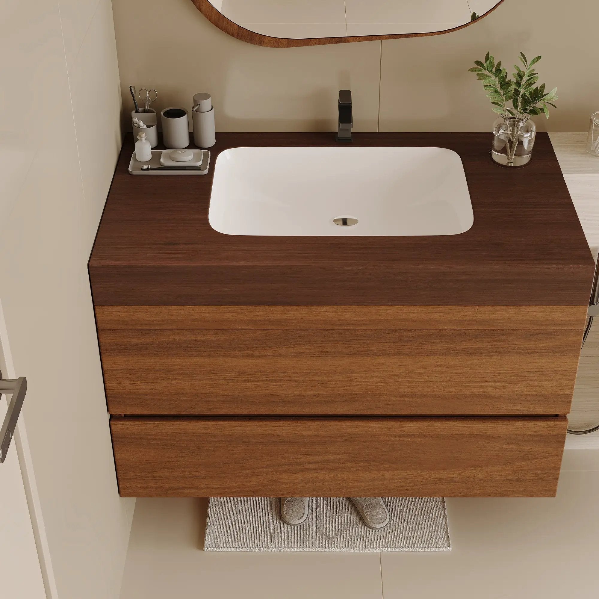 29.9" Modern Floating Bathroom Vanity by HouseOfZazla