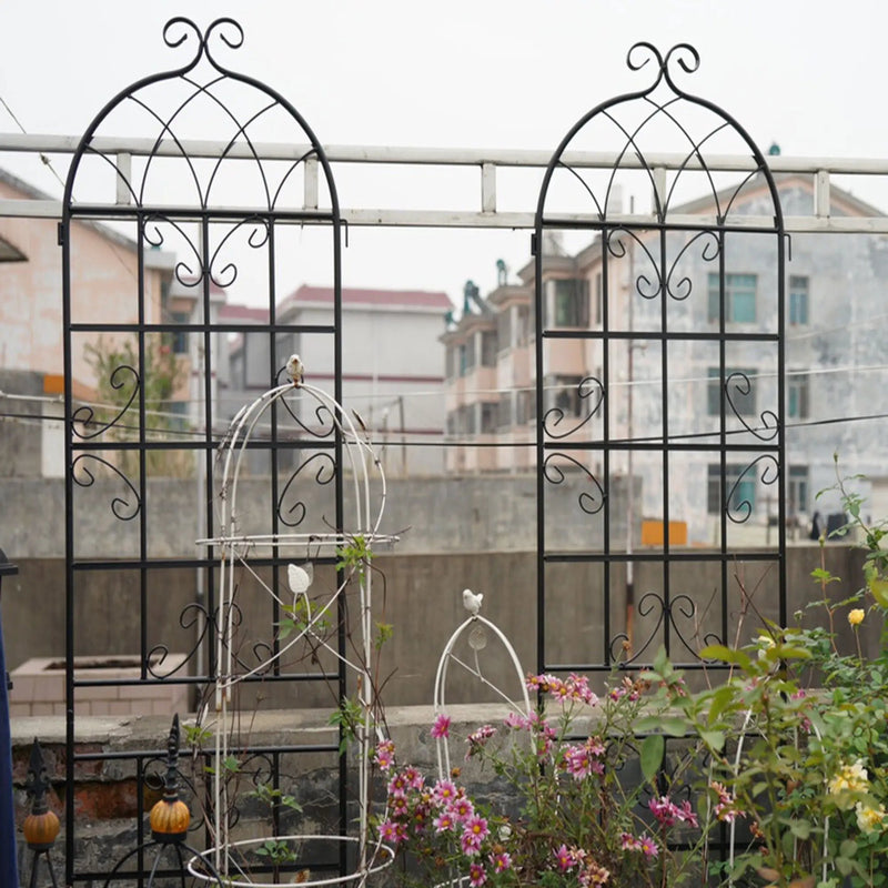 Metal Garden Rustproof Trellis For Climbing Plants Outdoor Flower Support by HouseOfZazla