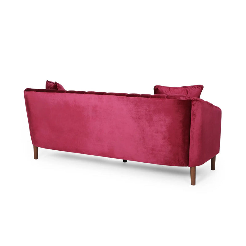 3-Seater Sofa (Wine Red) by HouseOfZazla