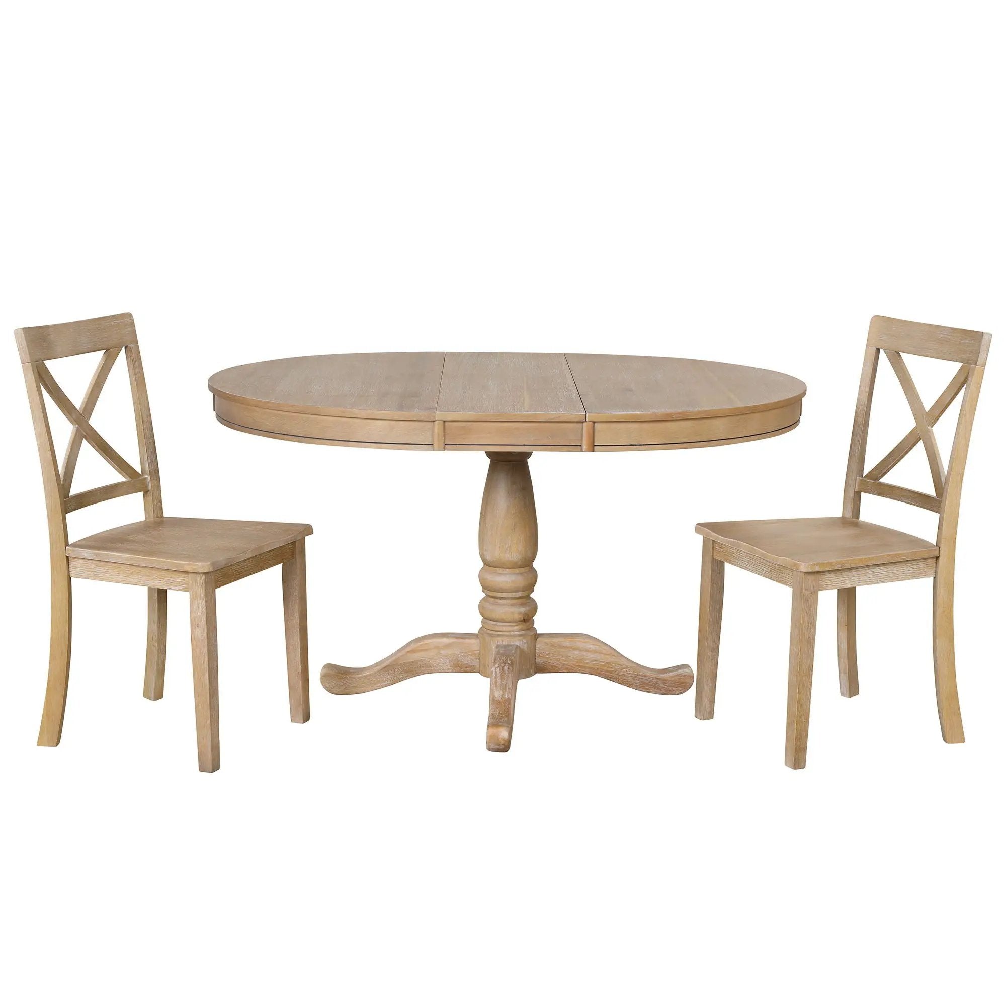 Modern Dining Table Set For 4, Round Table And 4 Kitchen Room Chairs, 5 Piece Kitchen Table Set For Dining Room, Dinette, Breakfast Nook by HouseOfZazla