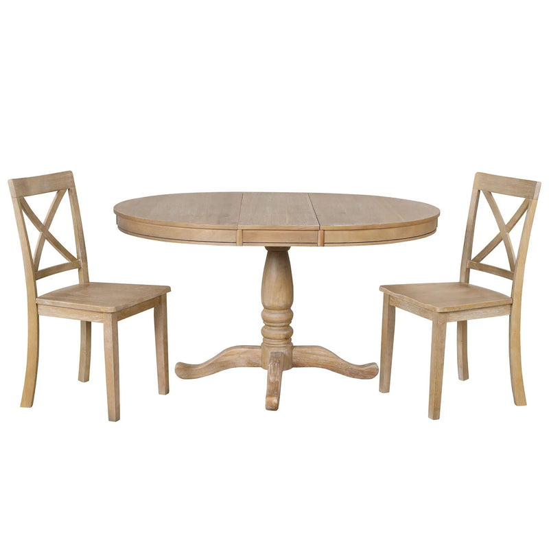 Modern Dining Table Set For 4, Round Table And 4 Kitchen Room Chairs, 5 Piece Kitchen Table Set For Dining Room, Dinette, Breakfast Nook by HouseOfZazla