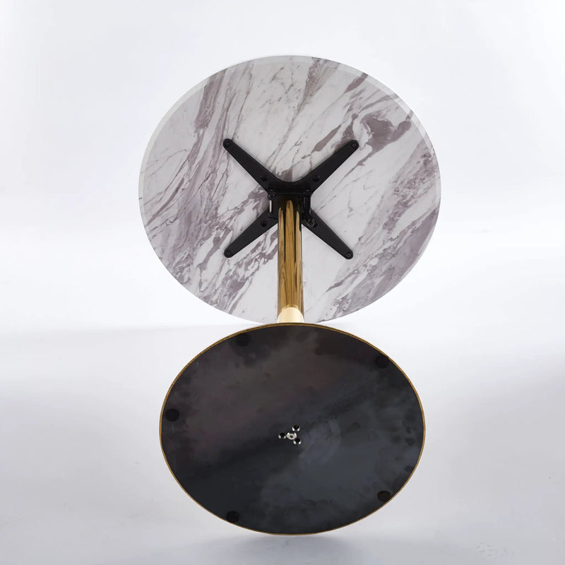 31.5" Folding Golden And Table by HouseOfZazla