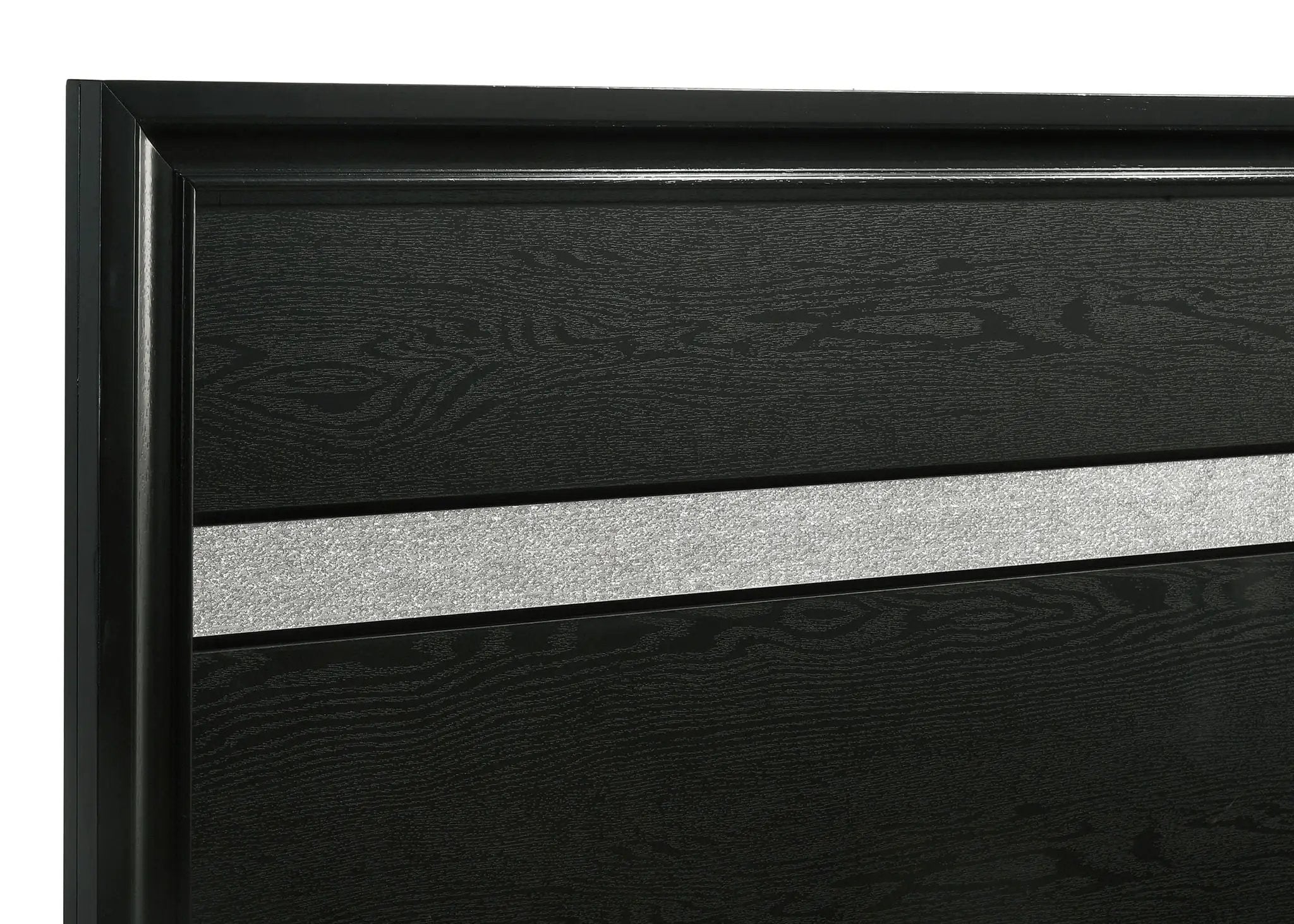 Miranda 51-inch Wood Queen Storage Panel Bed Black by Unique Piece Furniture