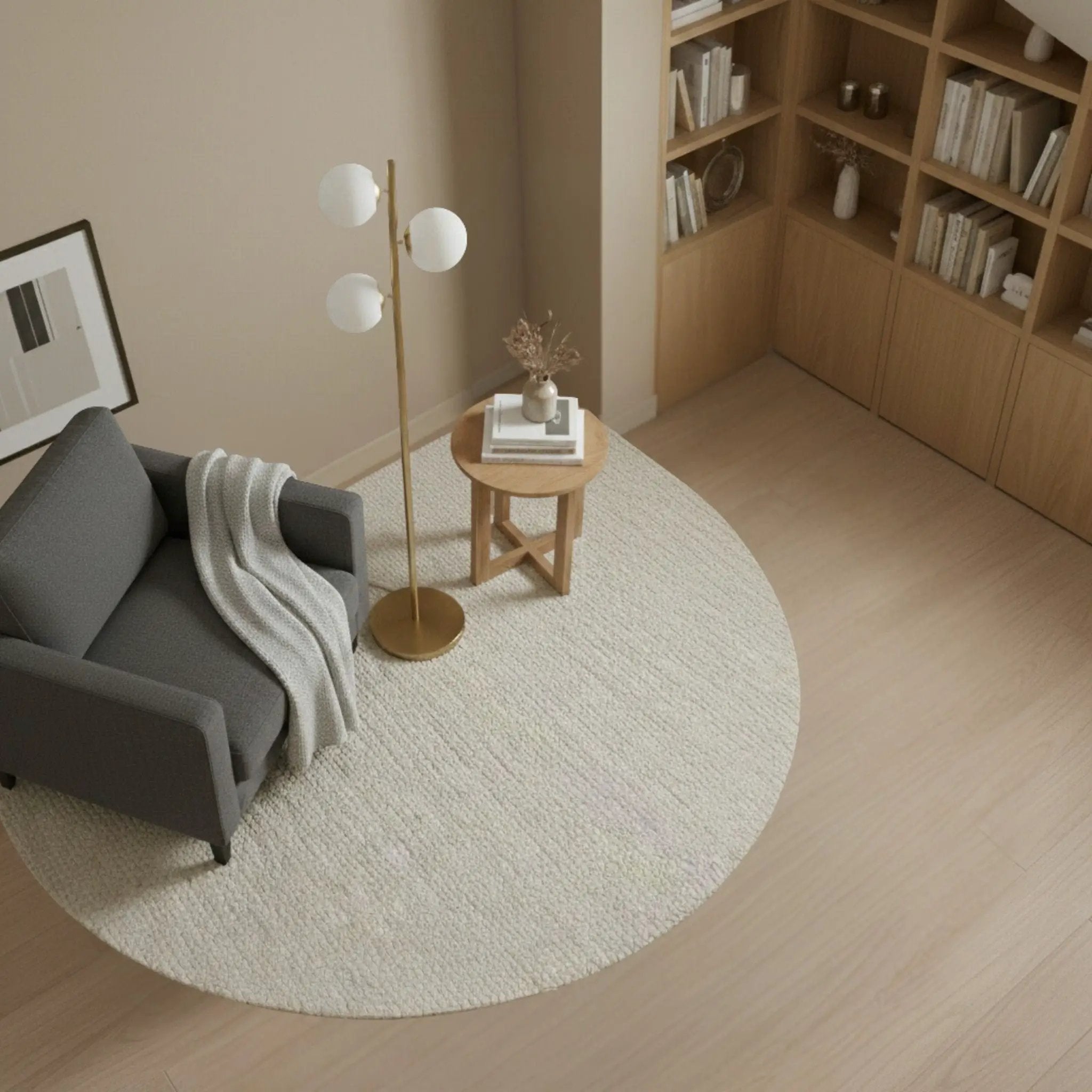 Brilliance - Modern Floor Lamp, Opal Shades And Round Base - Clear / Gold by Unique Piece Furniture