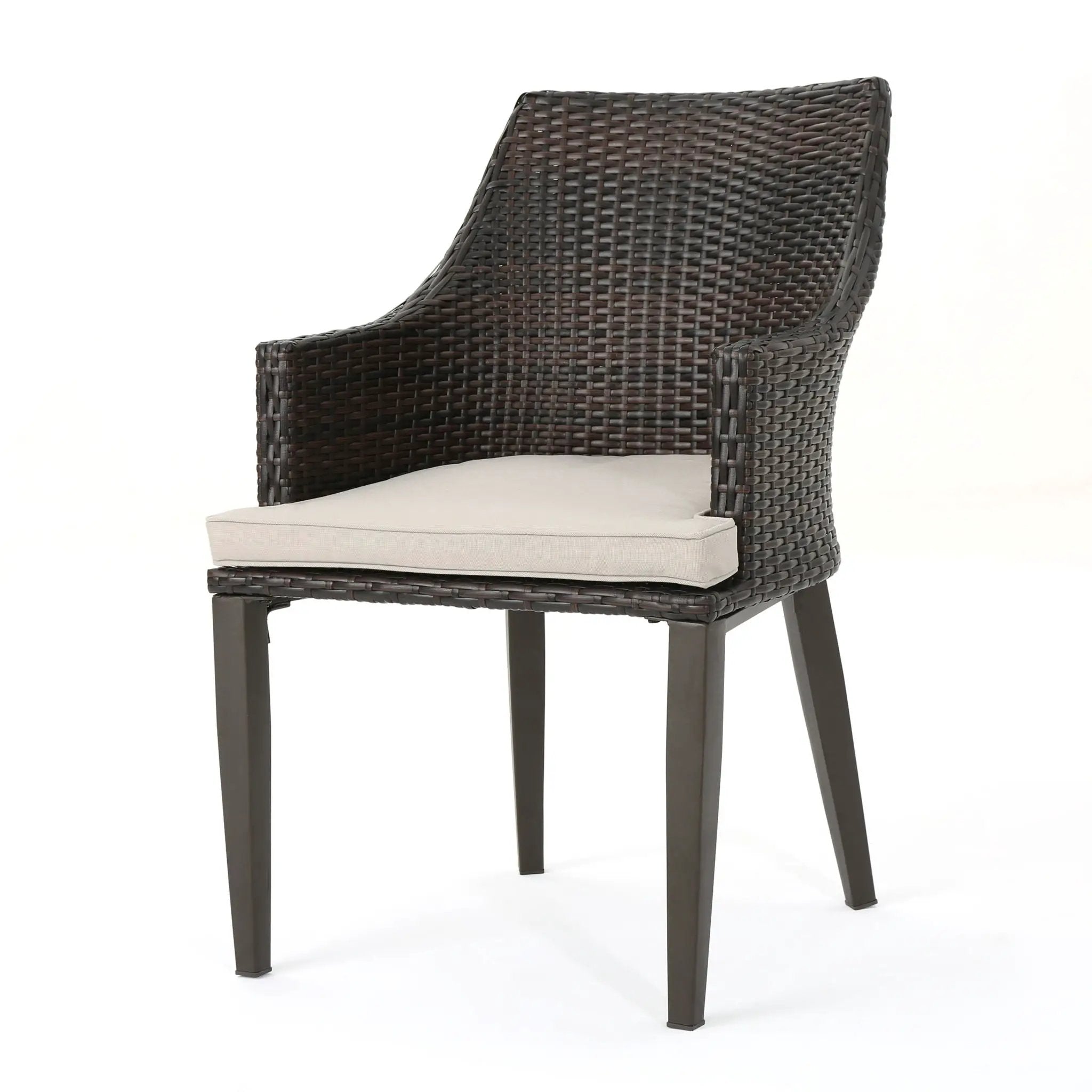 Hillhurst Outdoor Chair Set of 2 with Weather Resistant Cushions by HouseOfZazla