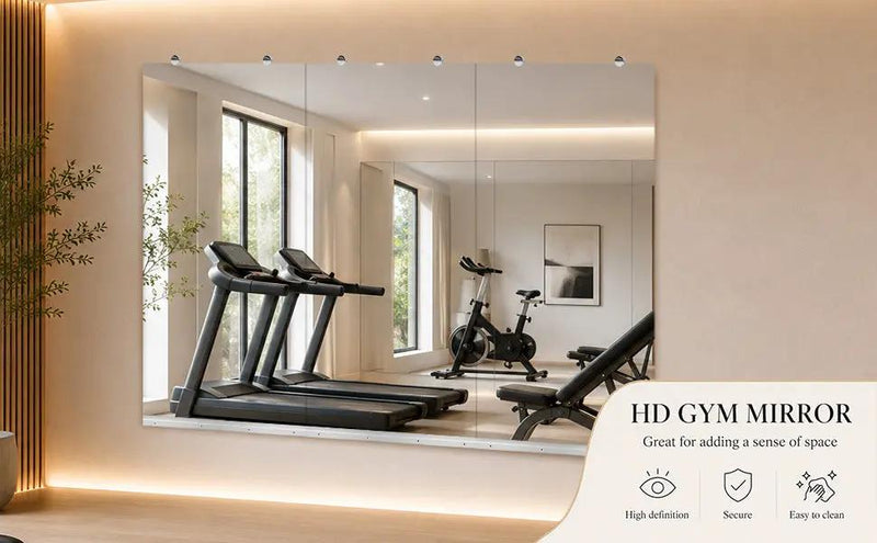 Gym Mirror 24x48 Inch - 3pcs Set by HouseOfZazla