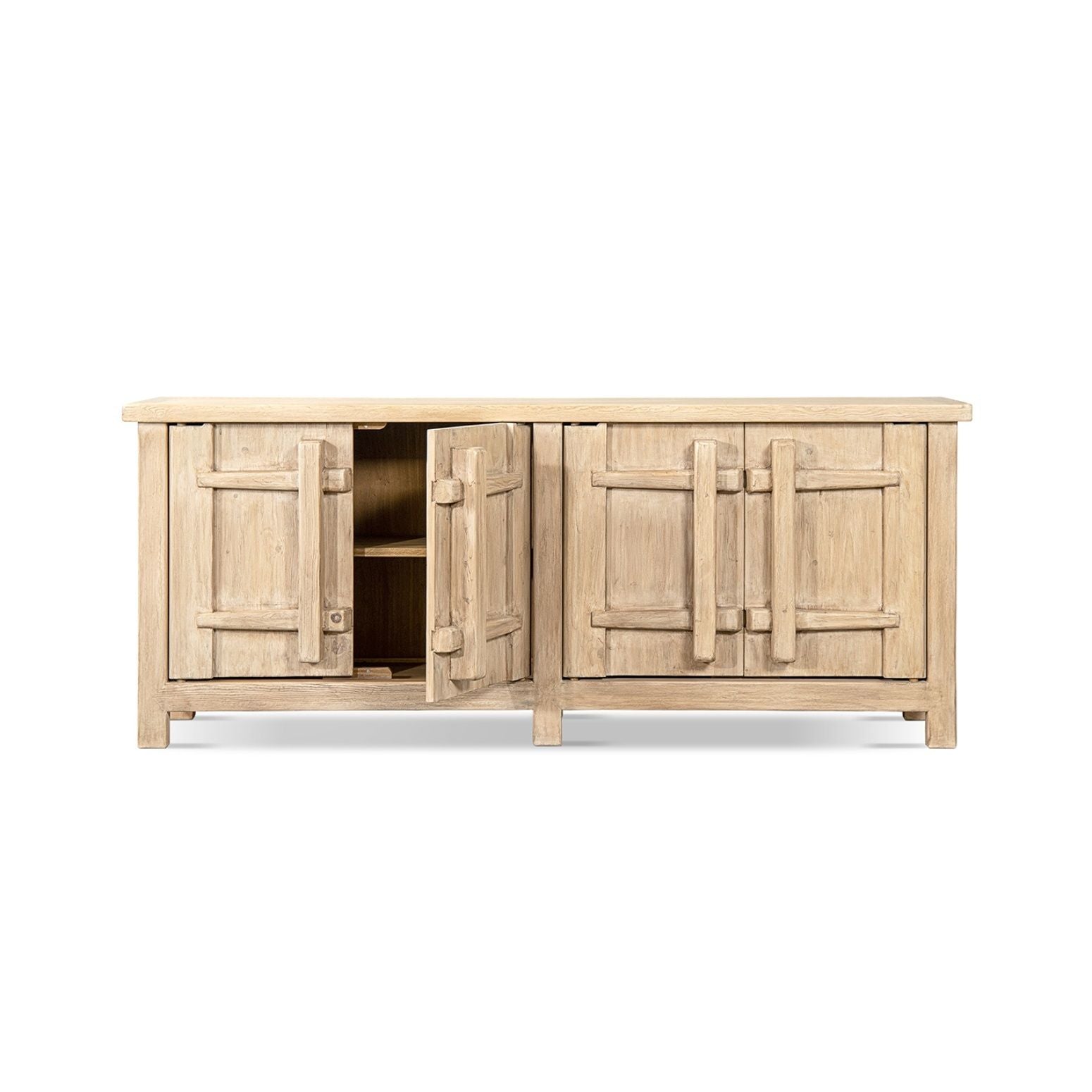 Rowan - 4 Door Sideboard Cabinet - Natural by HouseOfZazla