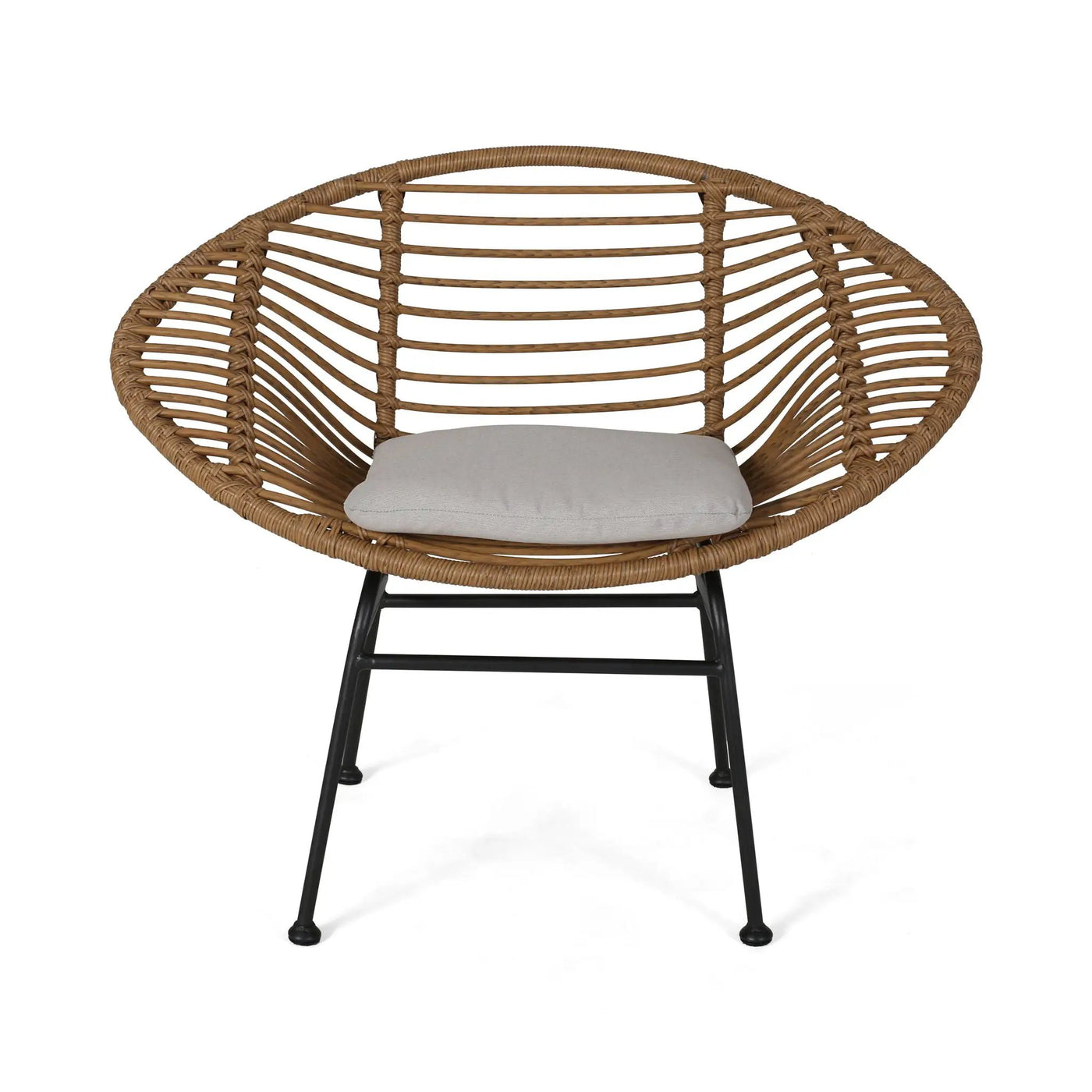 Cordella Outdoor Woven Wicker Chairs with Cushions, Set of 2 by HouseOfZazla