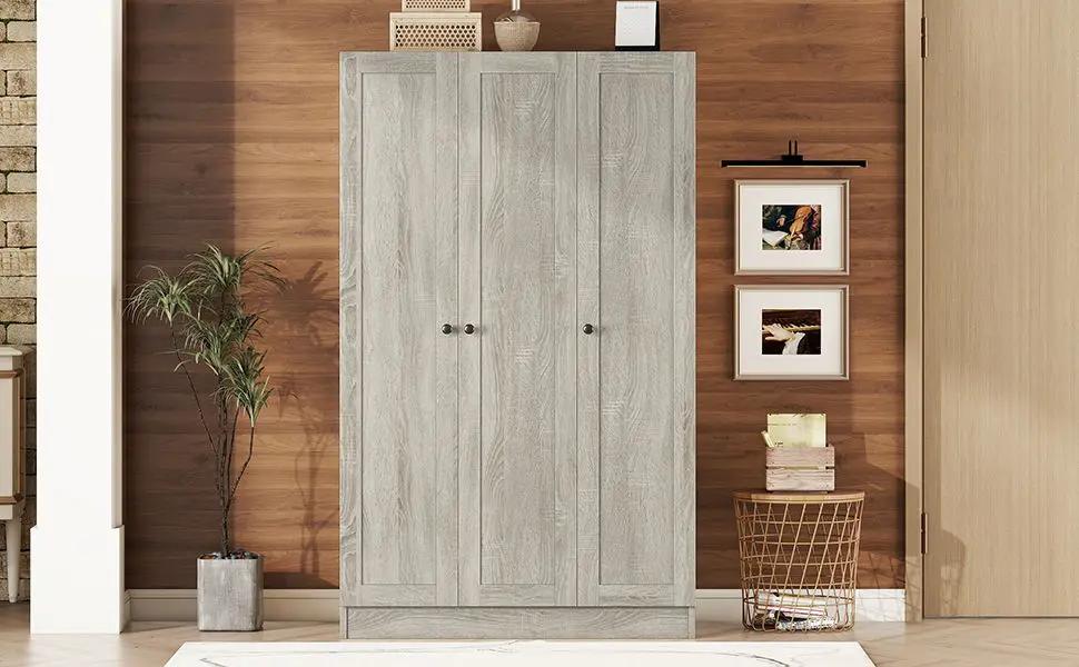 3 Door Shutter Wardrobe With Shelves by HouseOfZazla