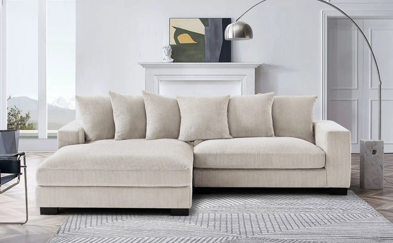 Luxe - Oversized 2 Piece Sectional Couches For Living Room, L Shaped Sofa With Chaise by HouseOfZazla