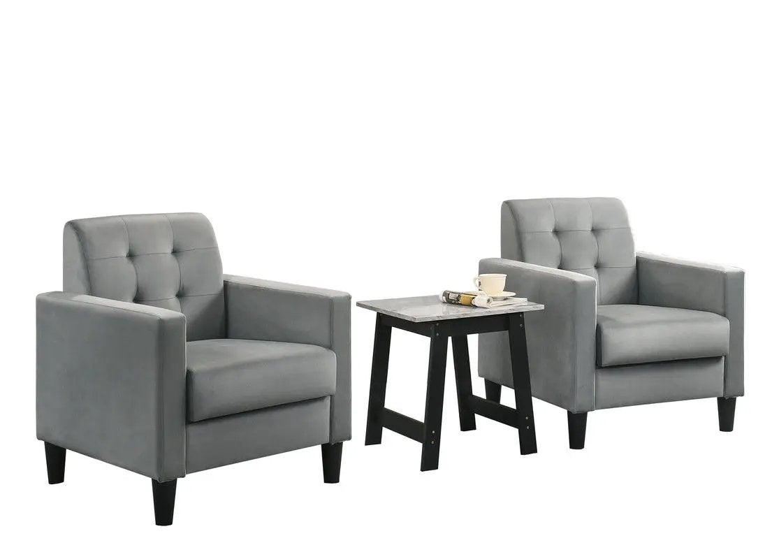 Hale - Armchairs And End Table Living Room (Set of 3) by Unique Piece Furniture