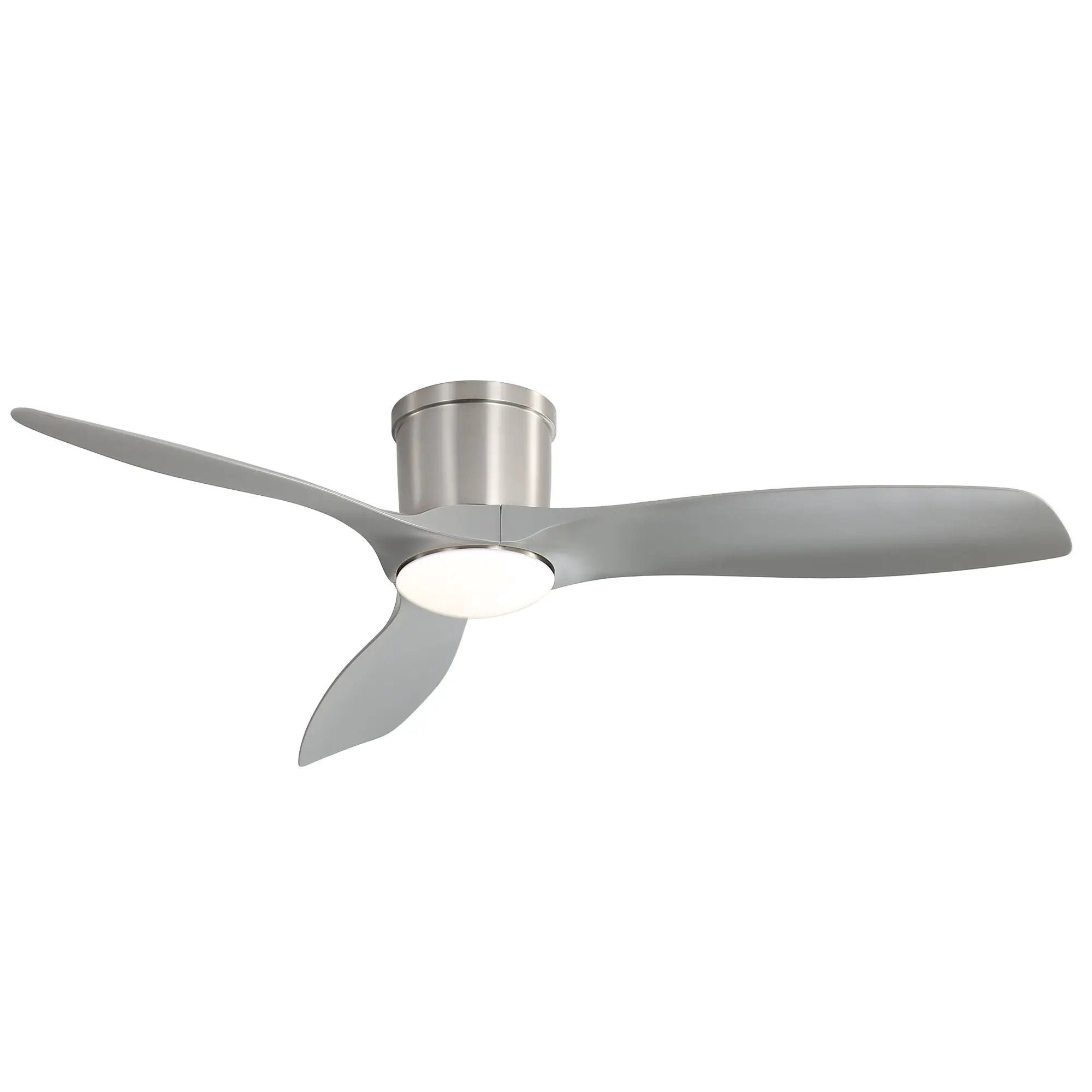Flush Mount Ceiling Fan With Dimmable LED Light, 3 Blades, Reversible DC Motor Blades For Living Room by Unique Piece Furniture