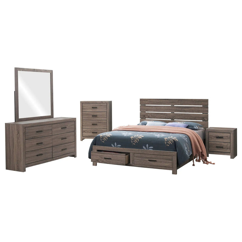 Brantford 5-piece Queen Bedroom Set Barrel Oak by Unique Piece Furniture