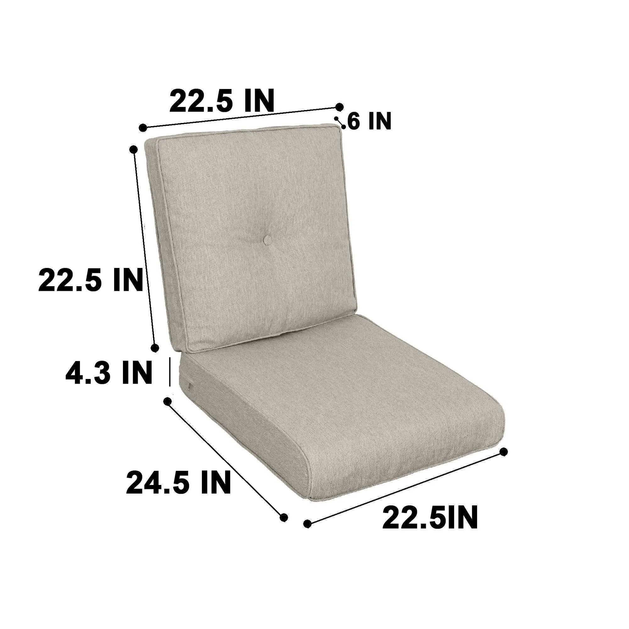 High Back Patio Chair Cushions For Garden (Set of 2) by HouseOfZazla