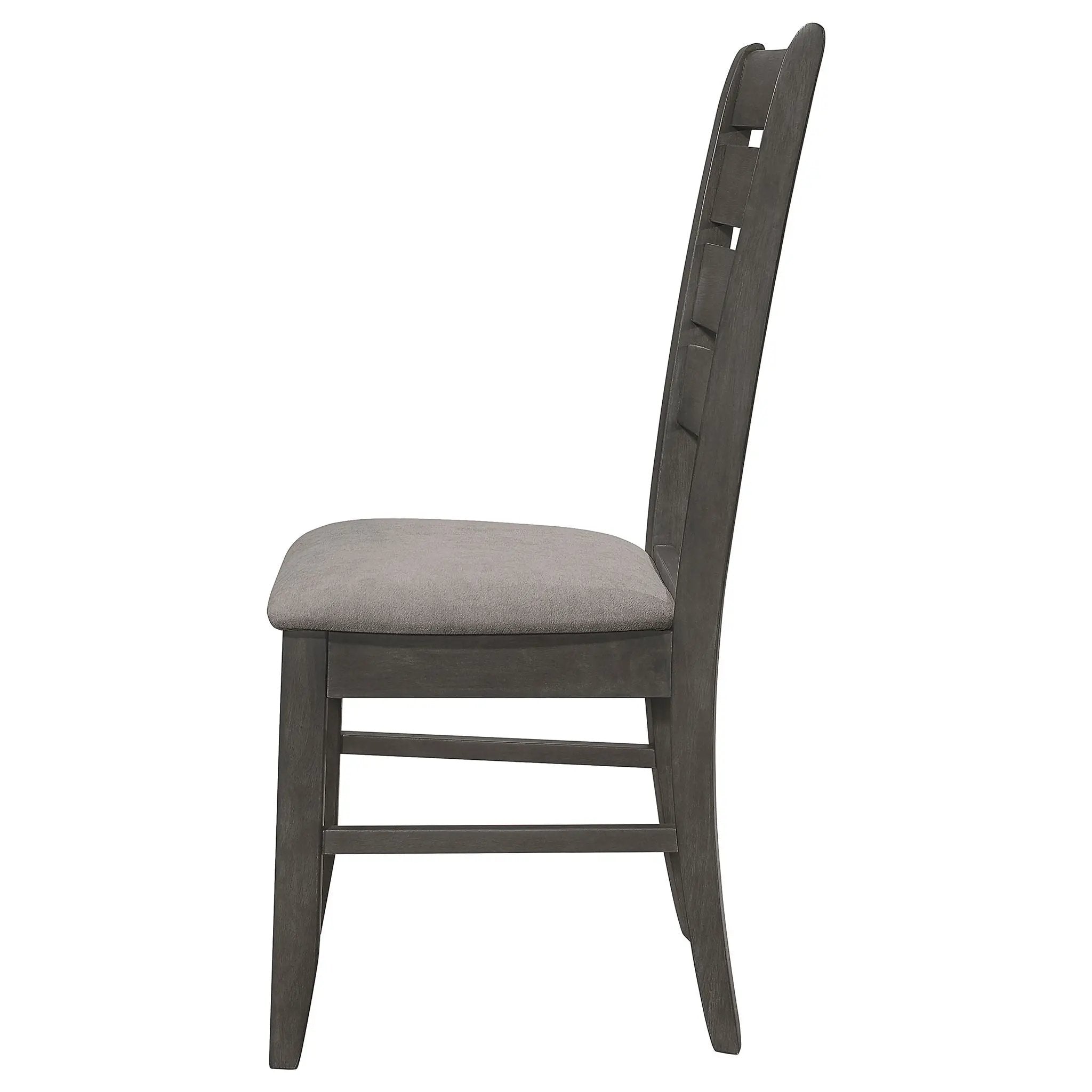 Padded Seat Side Chairs With Tapered Slats (Set of 2) by HouseOfZazla
