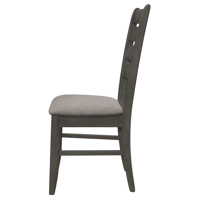 Padded Seat Side Chairs With Tapered Slats (Set of 2) by HouseOfZazla