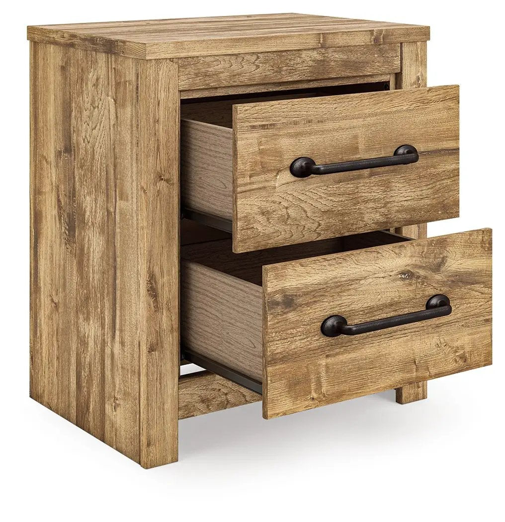 Maystonna - Two Drawer Night Stand - Brown by Unique Piece Furniture