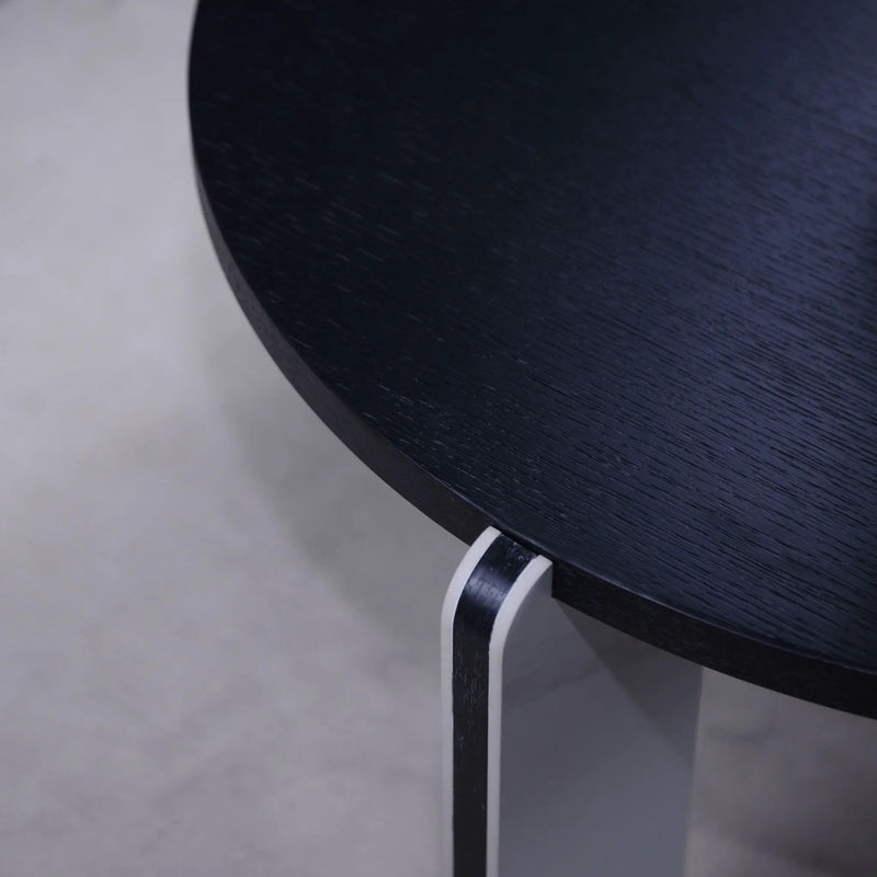 Round Coffee & End Table Set - Black by HouseOfZazla