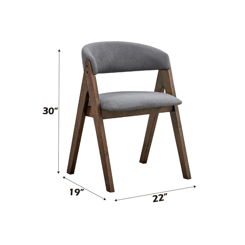 Keiki - Side Chair (Set of 2) - Gray by HouseOfZazla