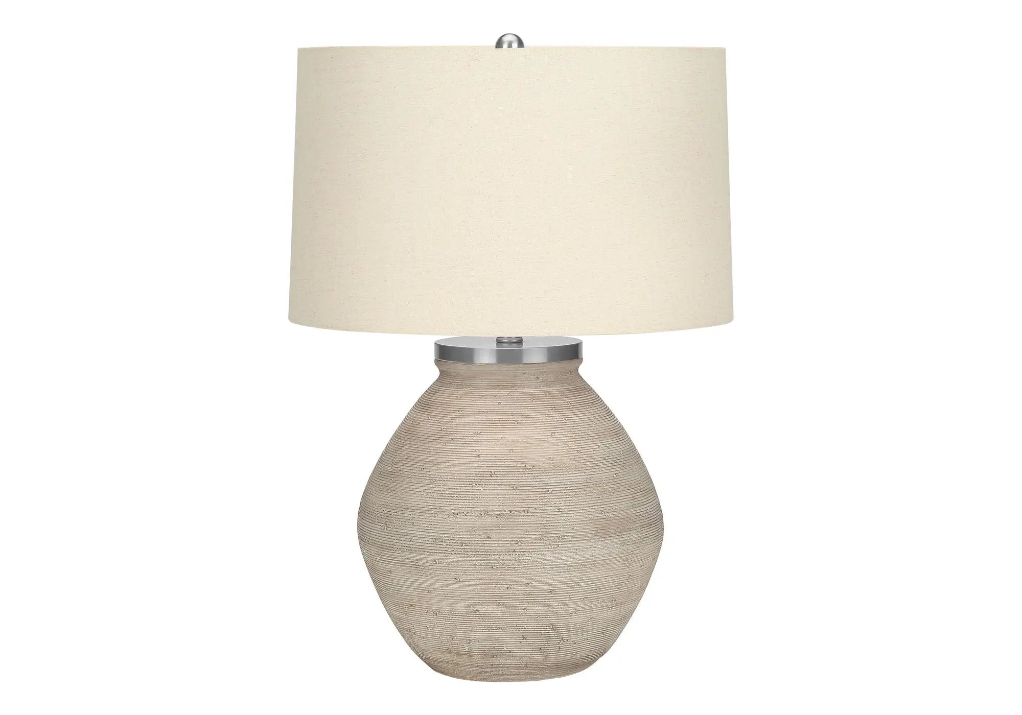 Lighting, Table Lamp, Concrete, Resin, Contemporary - Cream by Unique Piece Furniture