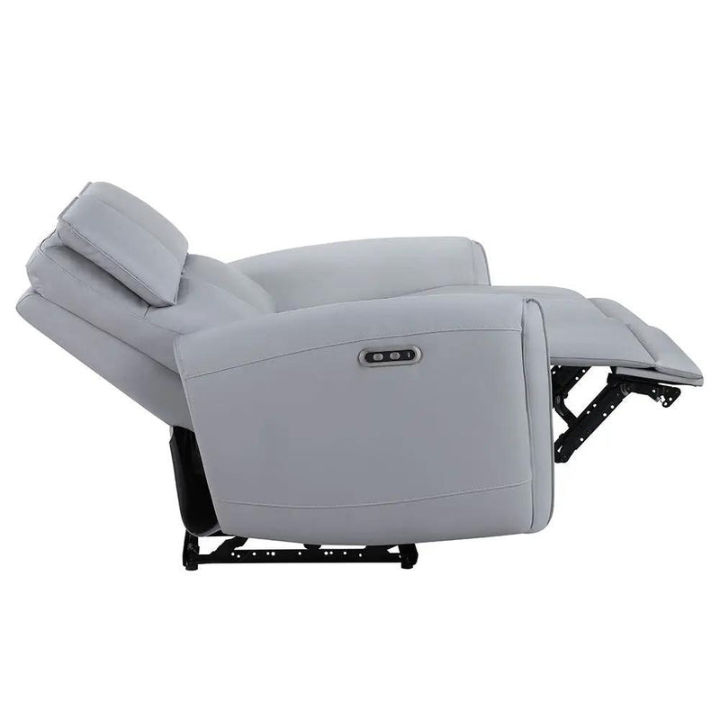 Jeromie - Power Motion Loveseat With USB Port - Gray Synthetic Leather by Unique Piece Furniture