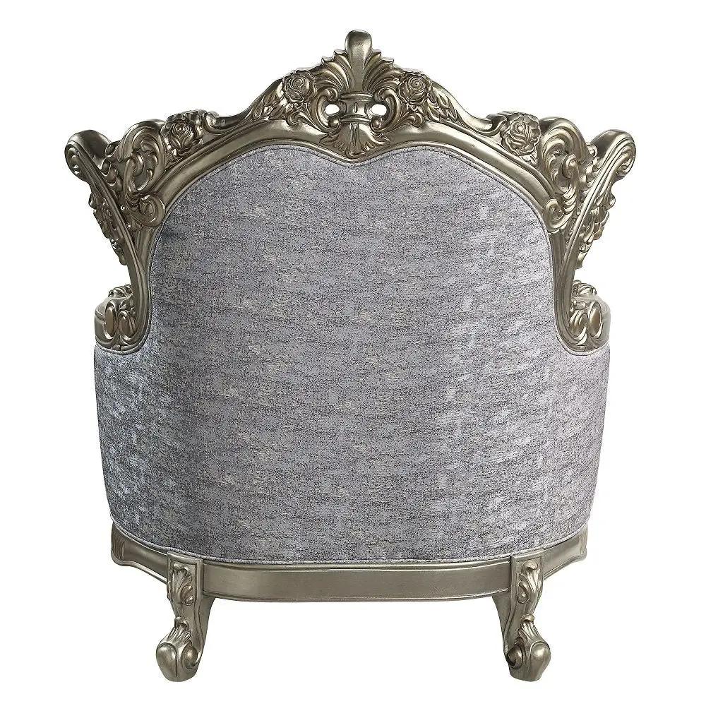 Miliani - Chair With Pillow - Fabric & Antique Bronze by Unique Piece Furniture