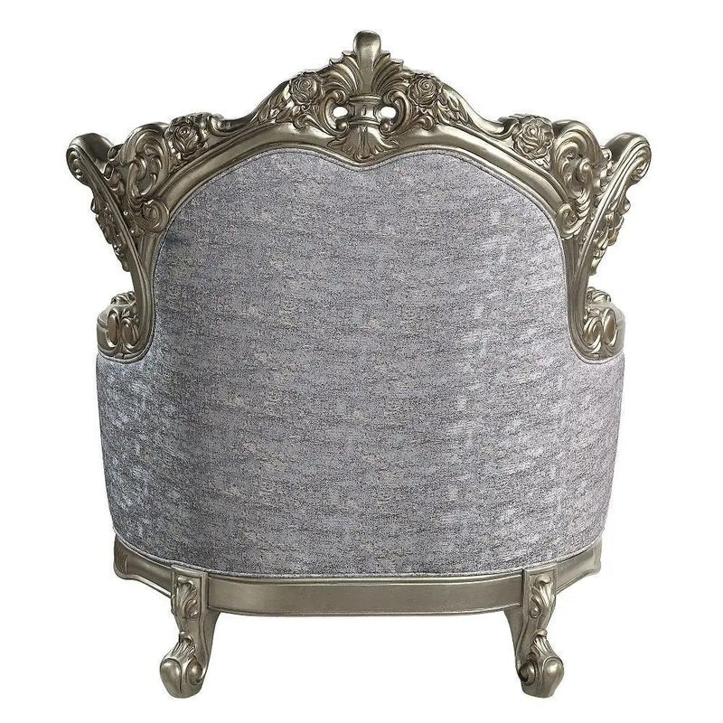 Miliani - Chair With Pillow - Fabric & Antique Bronze by Unique Piece Furniture