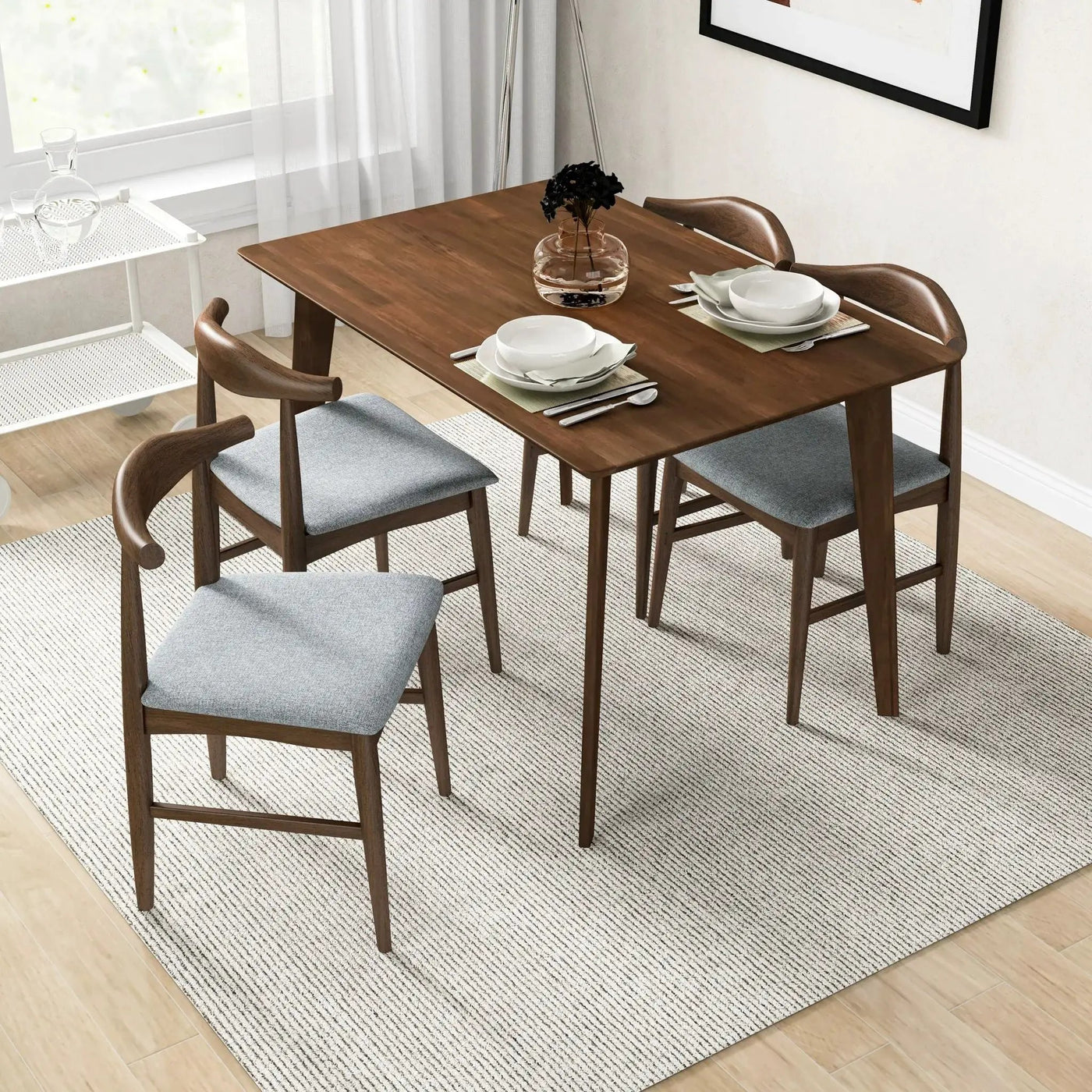 Mary - Modern Style Rectangular Dining Kitchen Table by HouseOfZazla