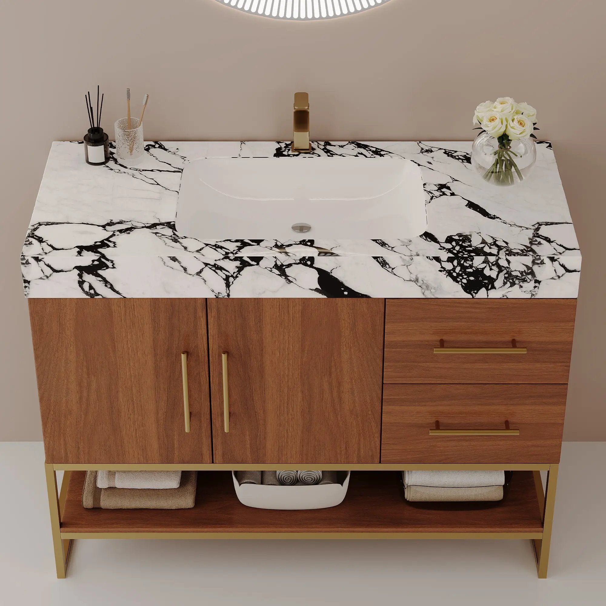 36" Modern Free-Standing Bathroom Vanity by HouseOfZazla