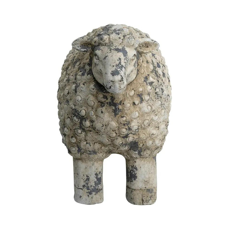 18x9.5x14" Magnesium Sheep Figurine with Weathered Finish by HouseOfZazla