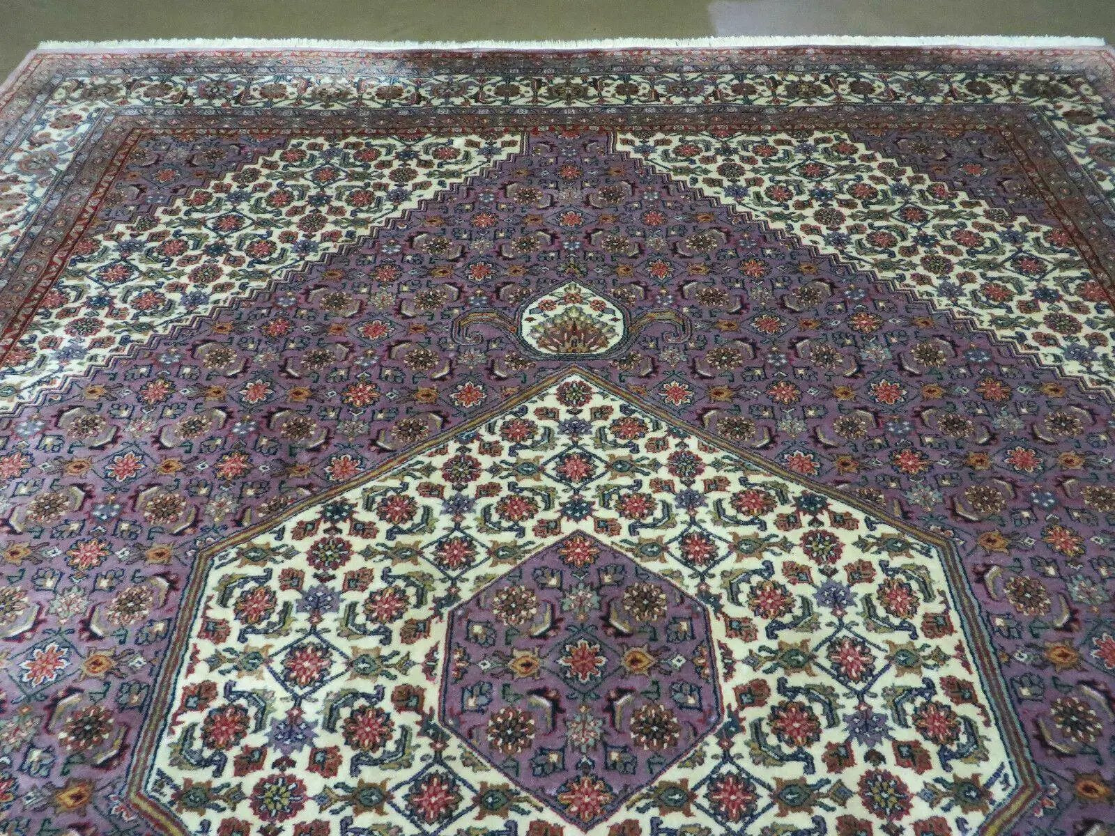 8' X 10' Vintage Fine Handmade India Wool Rug Hand Knotted Carpet Detailed Nice by Jewel Rugs