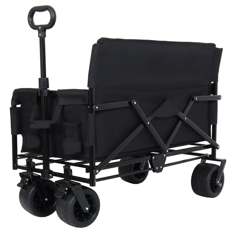 3-in-1 Convertible Folding Wagon Cart with Bench Seat & Storage by HouseOfZazla