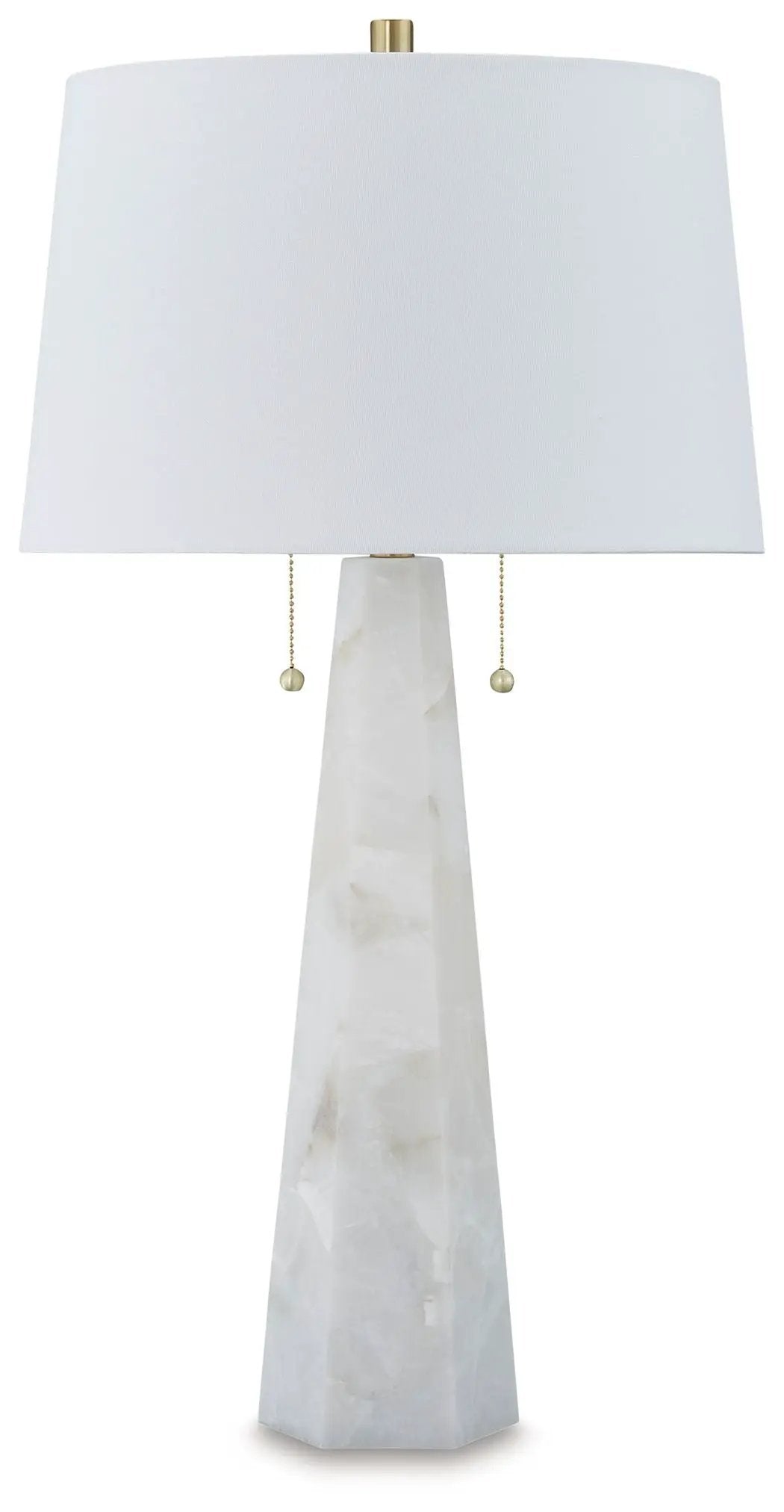 Laurellen - Alabaster Table Lamp - White by Unique Piece Furniture
