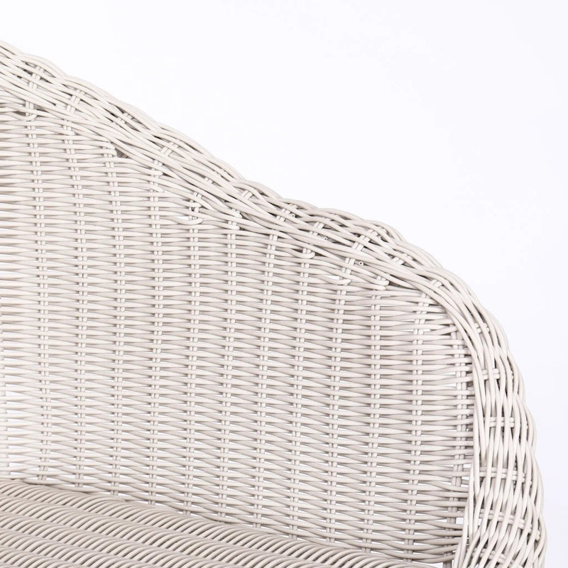 Ladd Outdoor Metal Wicker Barstool Set of 2 - Light Gray by HouseOfZazla
