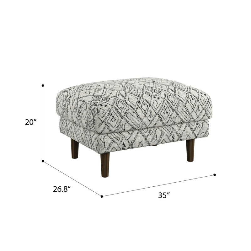 Abstract Ottoman - Black by Unique Piece Furniture