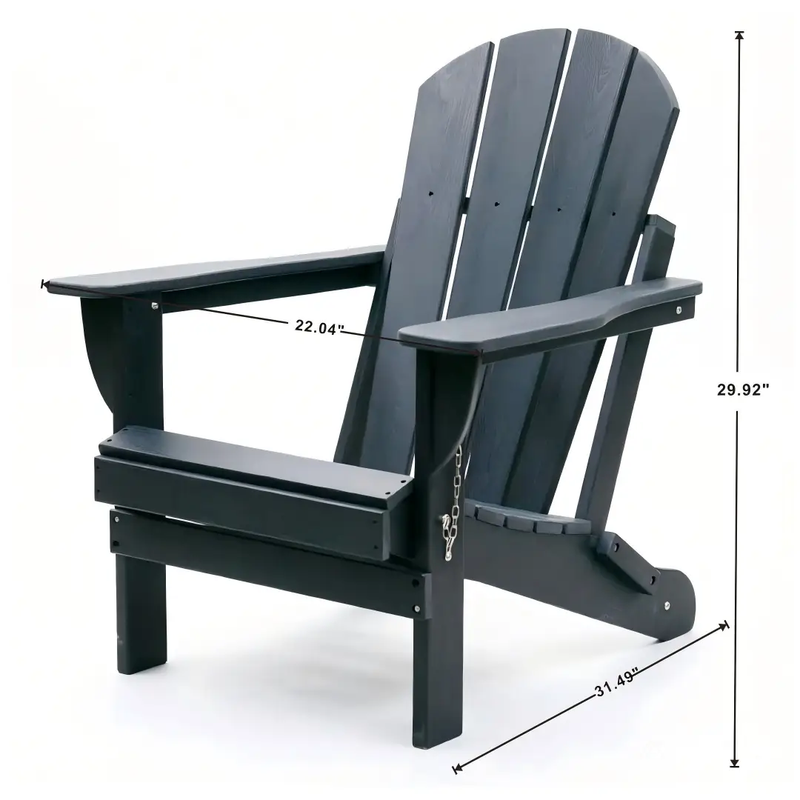 Adirondack Folding Chair with Dual Cup Holders by HouseOfZazla