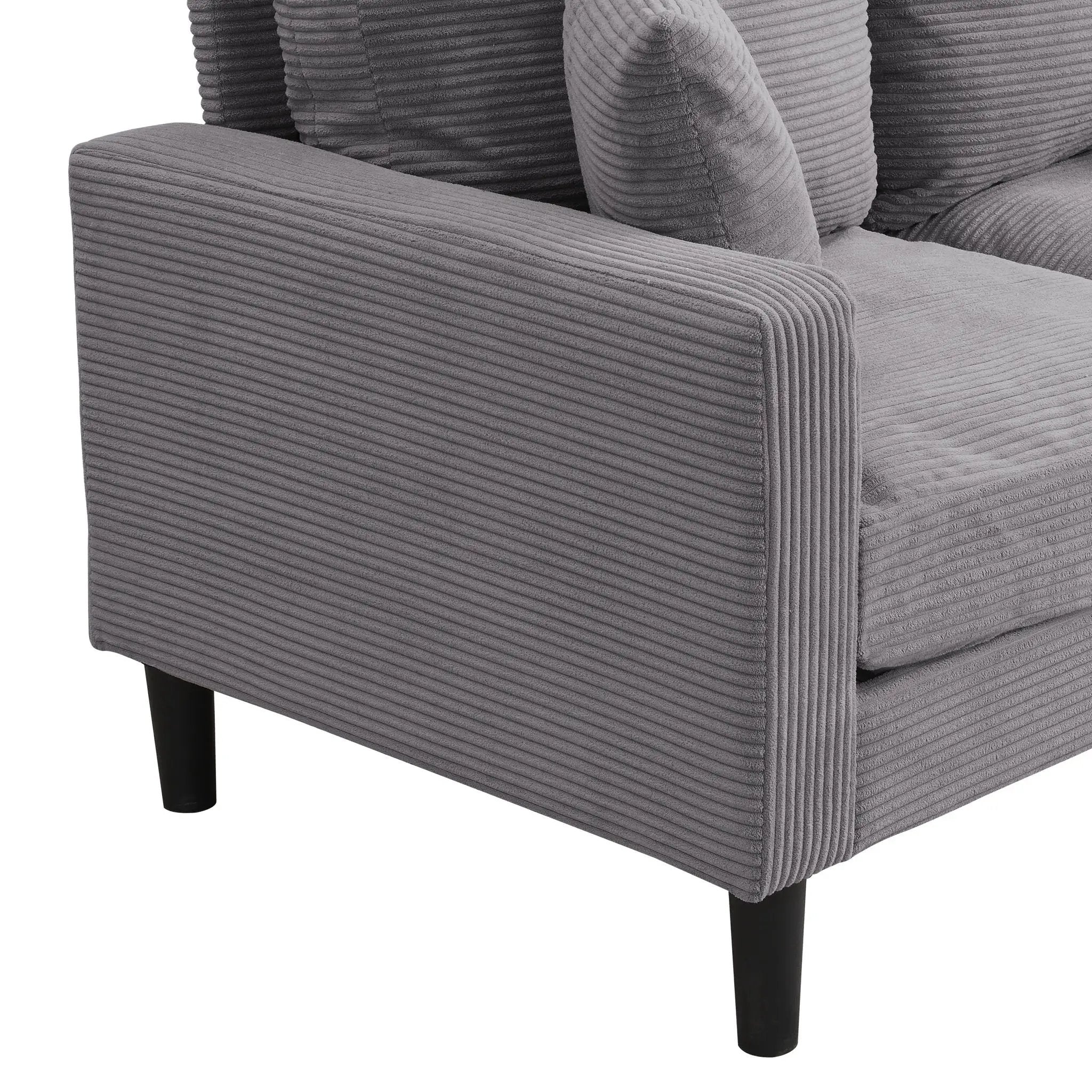 Modern Upholstered Loveseat Sofa, High Resilience by HouseOfZazla