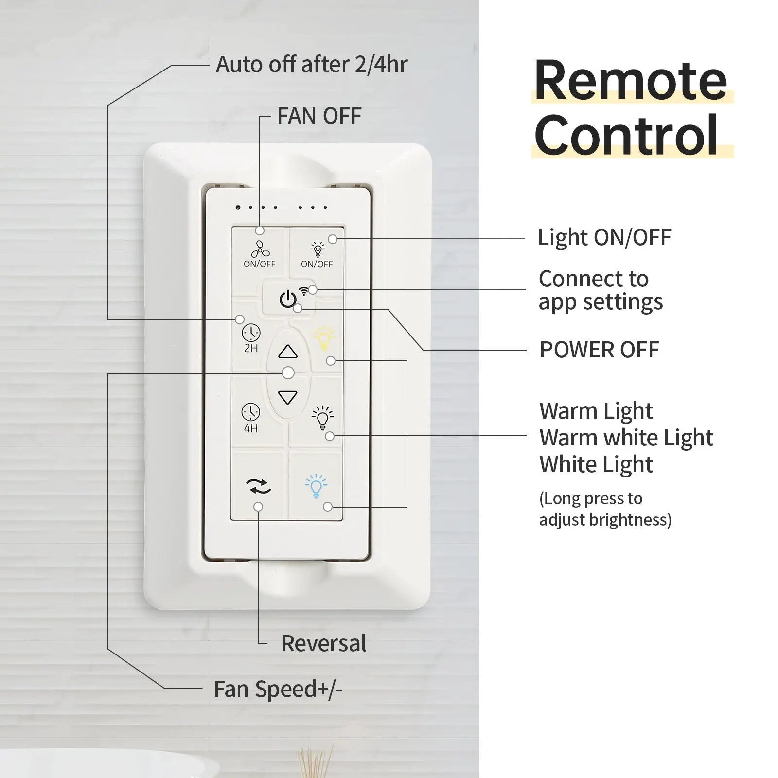 Modern Ceiling Fan With Dimmable LED Light 5 Solid Wood Blades Remote Control Reversible Dc Motor With Smart App Control - Nickel by HouseOfZazla
