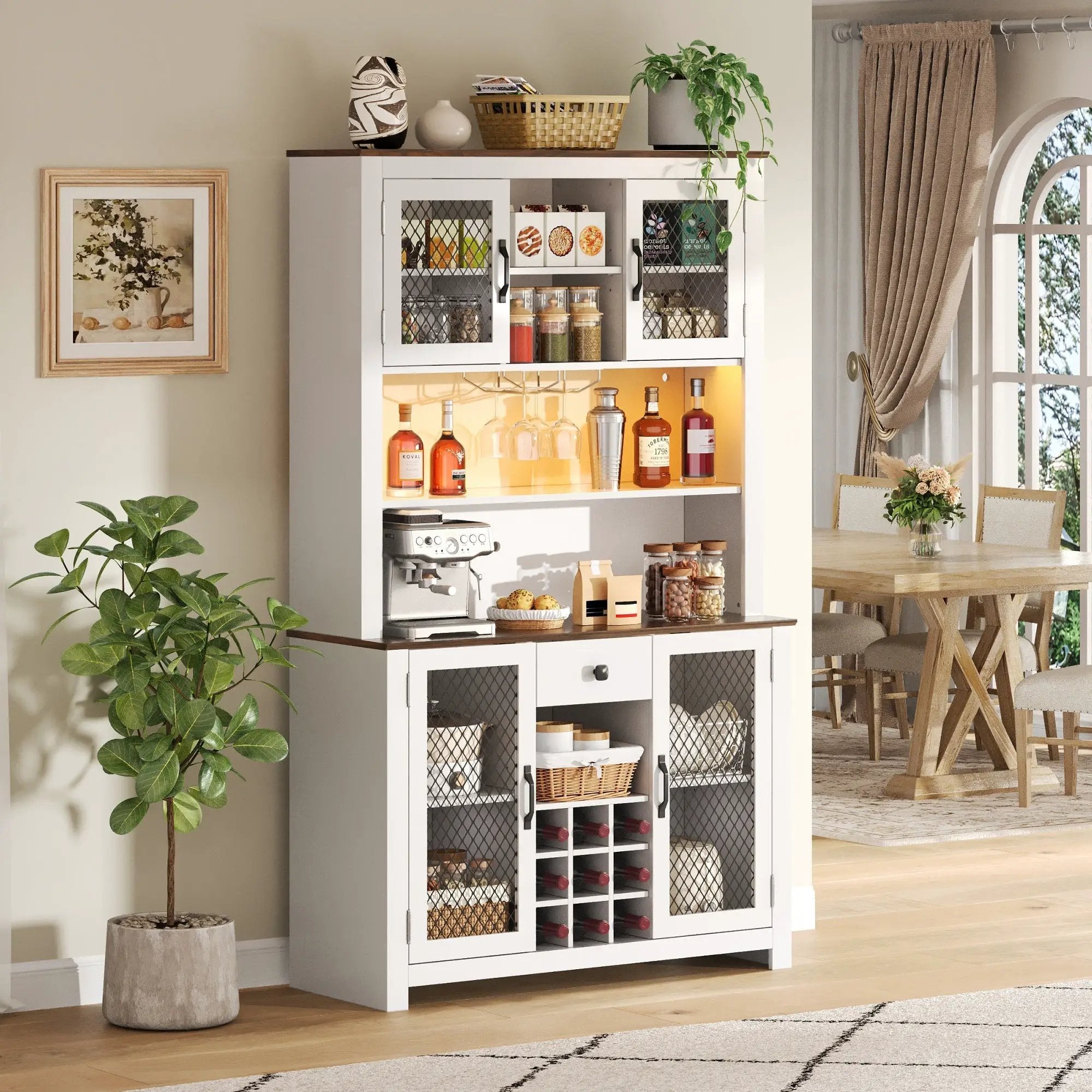 70.9" Kitchen Pantry Storage Cabinet by HouseOfZazla