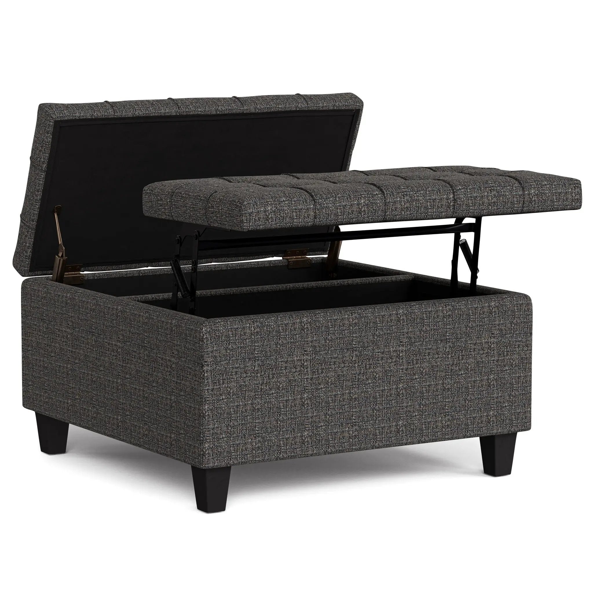 Harrison - Upholstered Coffee Table Storage Ottoman by HouseOfZazla
