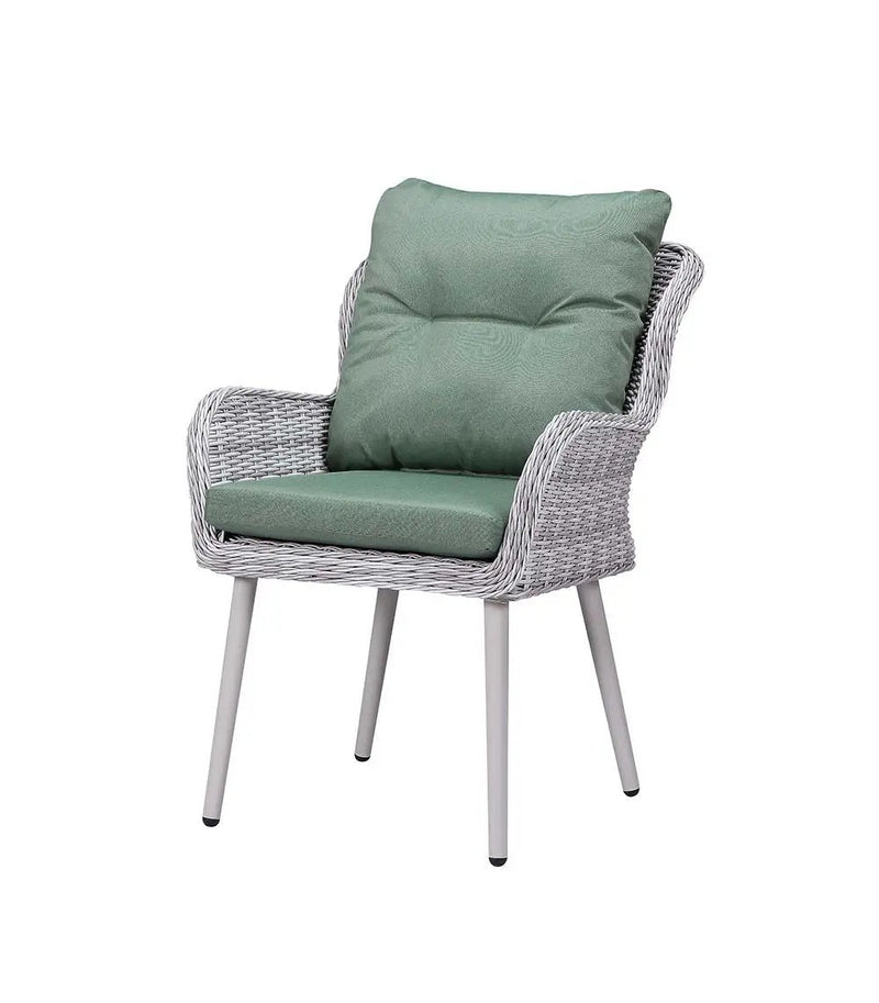 Jenneva - 7 Piece Patio Dining Set - Night Green Fabric & Gray by Unique Piece Furniture