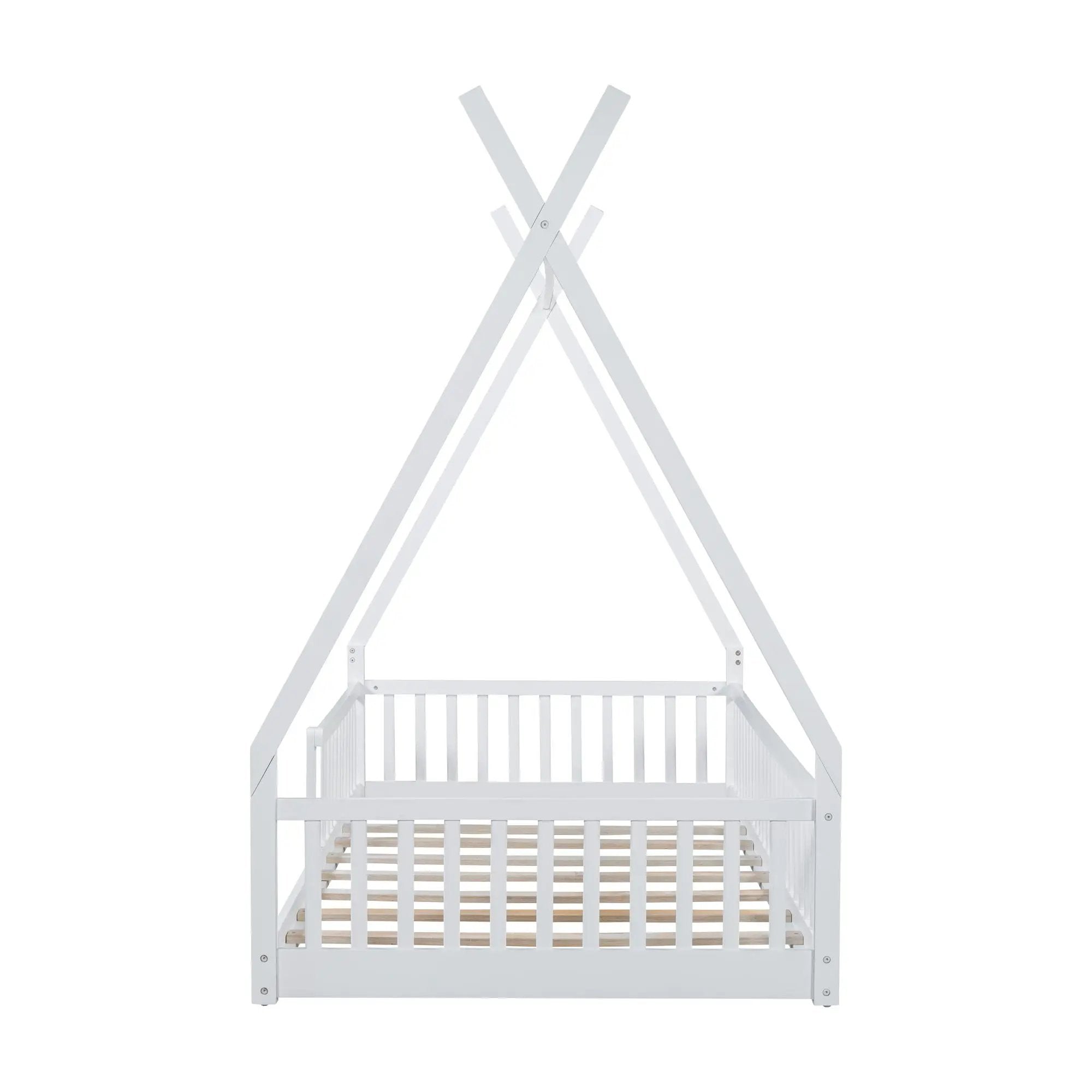 House Shaped Design Bed With Fence