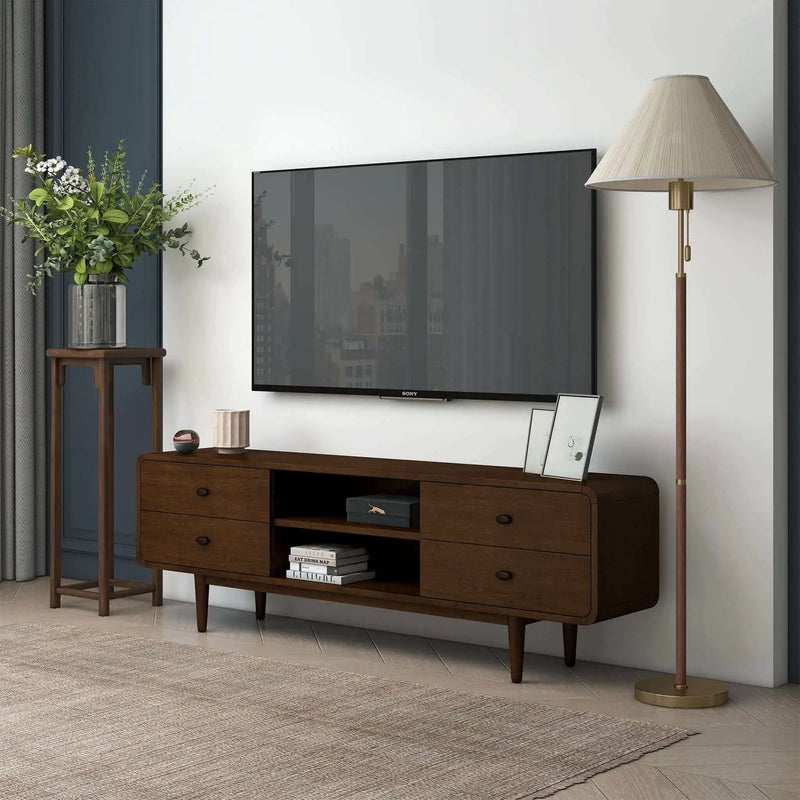 Alexa - TV Stand - Dark Brown / Wood by Unique Piece Furniture