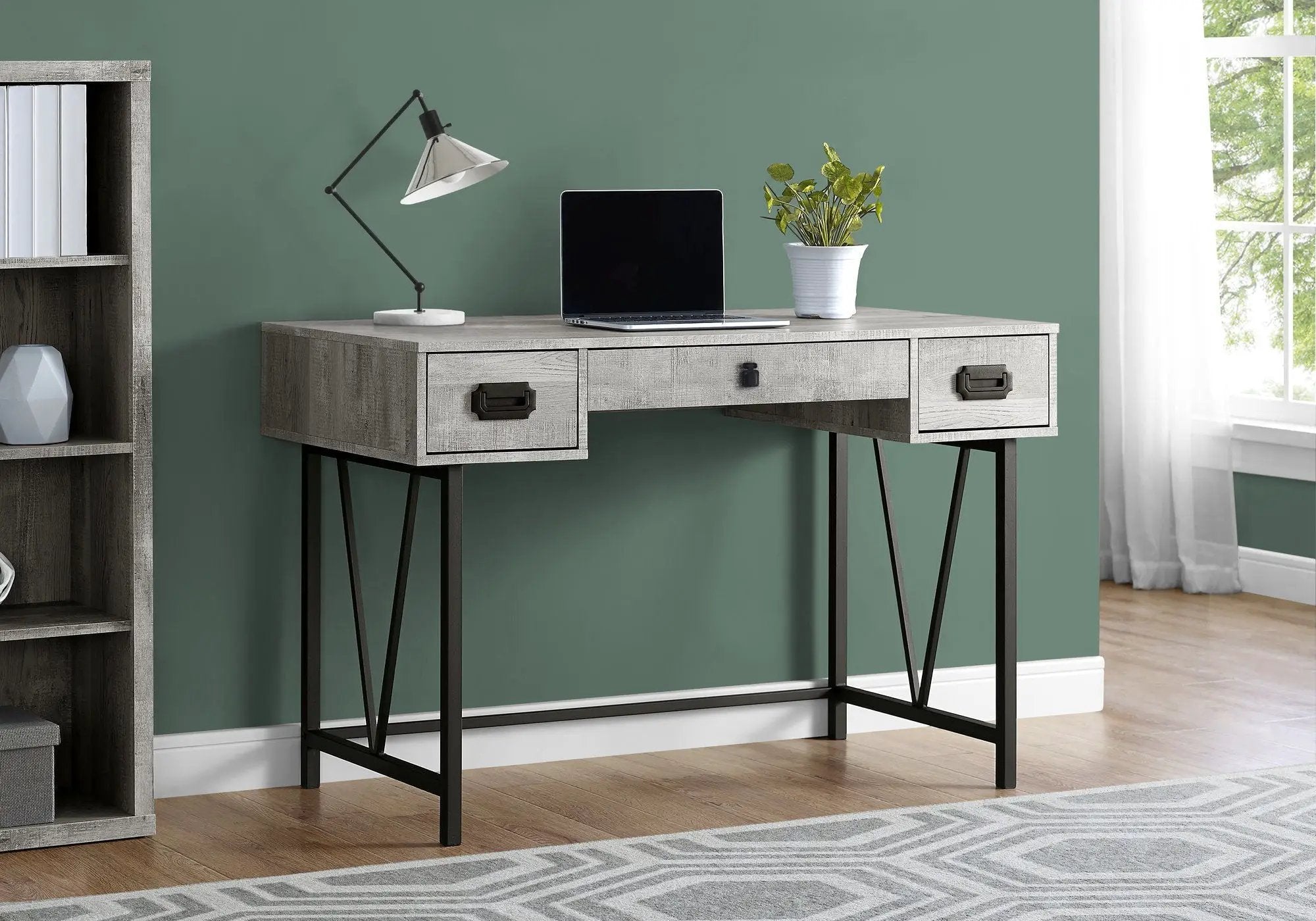 Computer Desk For Home Office, Laptop, Storage Drawers, Transitional by Unique Piece Furniture