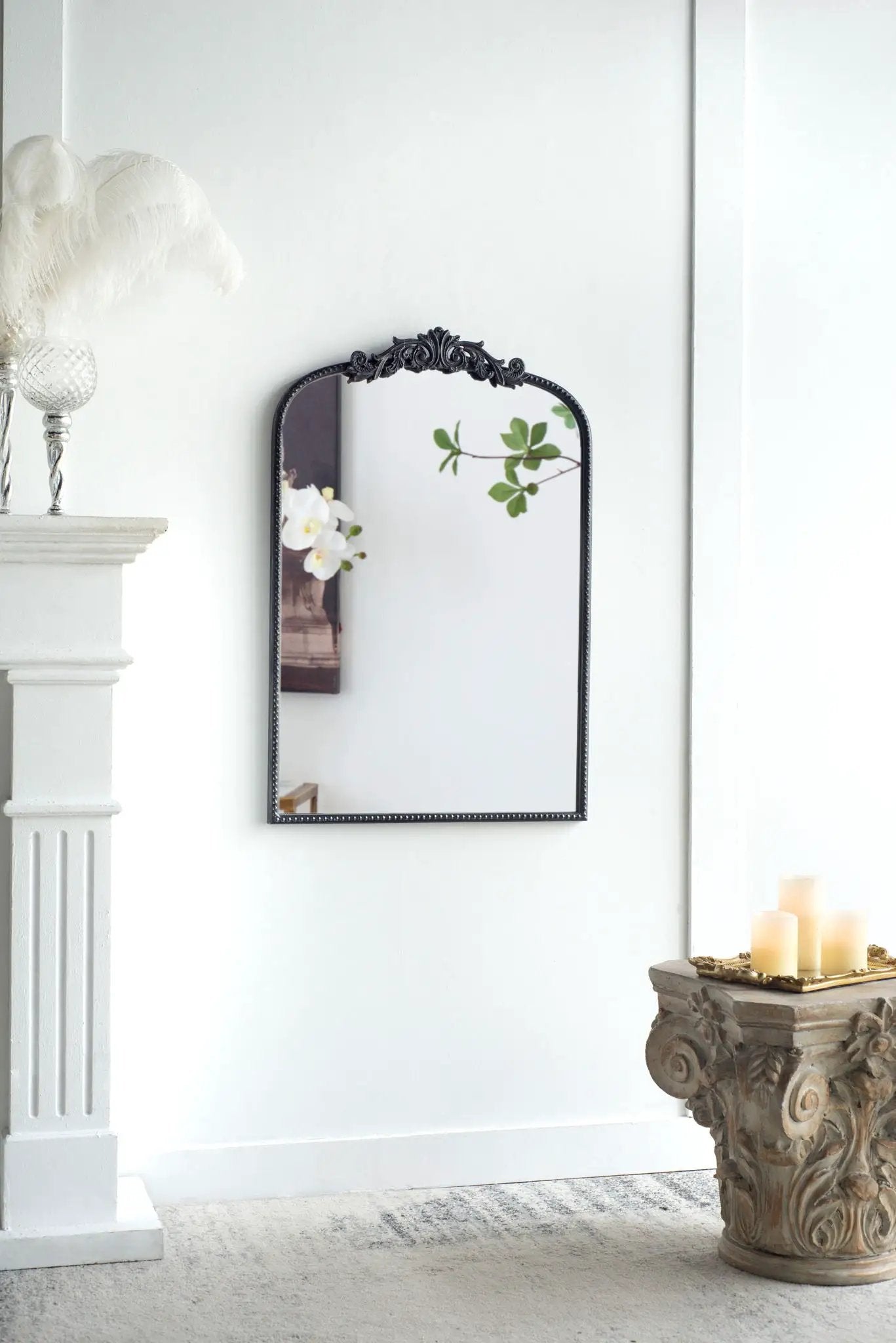 Arch Mirror, Baroque Inspired Wall Decor For Bathroom, Bedroom, Living Room by HouseOfZazla