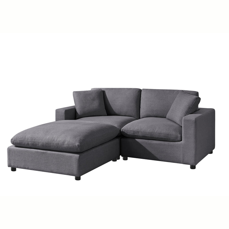 Cassandra - Sofa With Ottoman by HouseOfZazla
