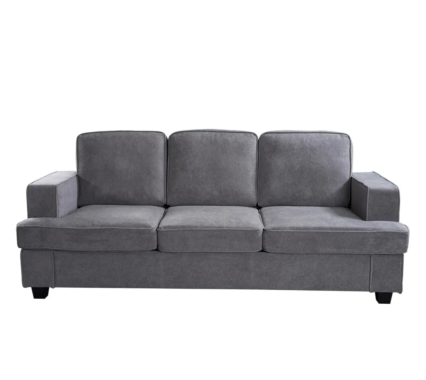 Modern Sofa, Comfortable 3 Seater Couch With Deep Seating, Loose Back Cushions, Wide Arms by Unique Piece Furniture
